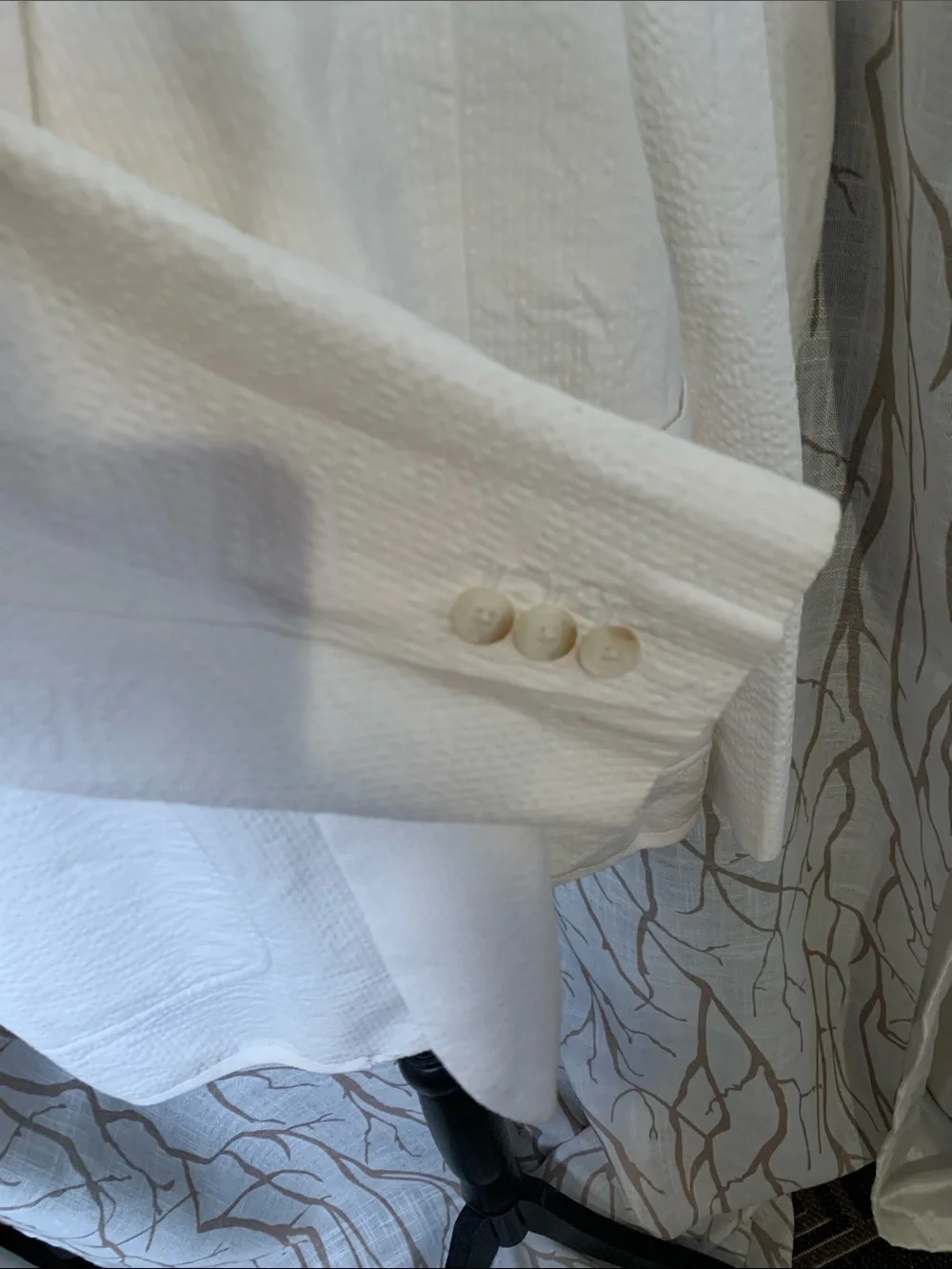 NWT Perry Ellis Men's White Searsucker Textured Blazer/sportscoat